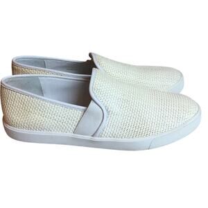 VINCE Blair Cream Raffia Slip-On Shoe Sneakers Women size 9.5